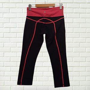 LULULEMON Black & Pink Run: For It Crop Pants 6